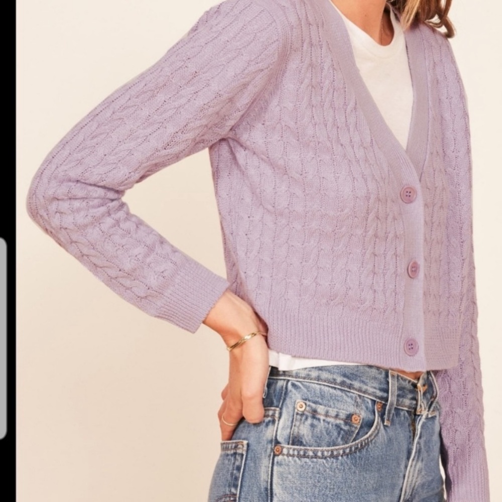 Reformation Linen Cardigan